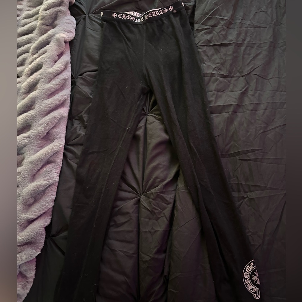 Authentic Black Chrome Hearts Leggings
